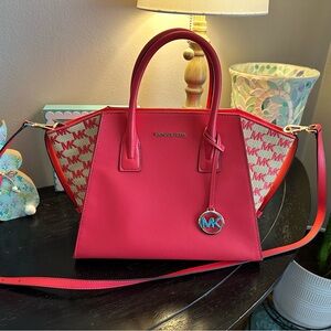 Michael Kors Coral Reef Leather Handbag